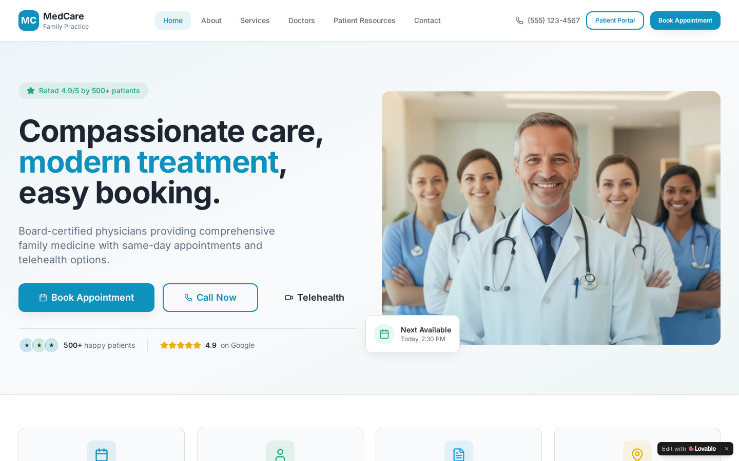 Modern Dental Patient Experience live preview