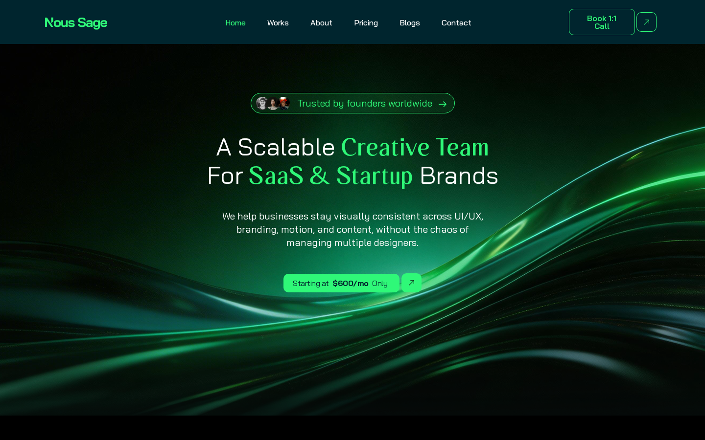 Premium Design Agency Platform live preview